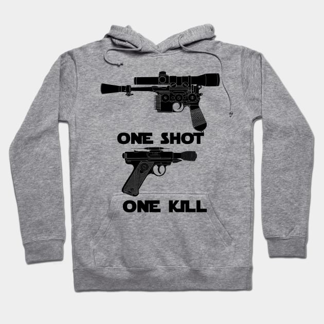 One Shot, One Kill Hoodie by DistractedGeek